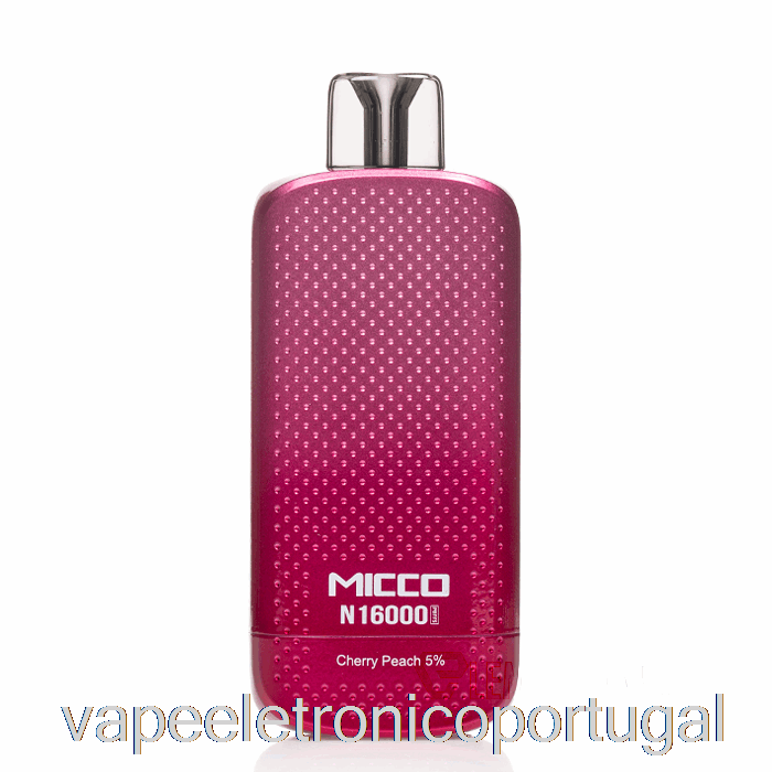 Vape Eletrônico Horizontech Micco N16000 Descartável Cereja Pêssego